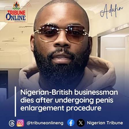 Image of the guy who died during penis surgery - Medical warning